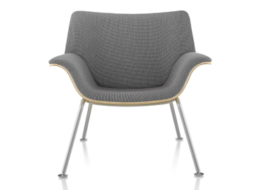 SWOOP - Upholstered fabric easy chair with armrests by Herman Miller - view 2